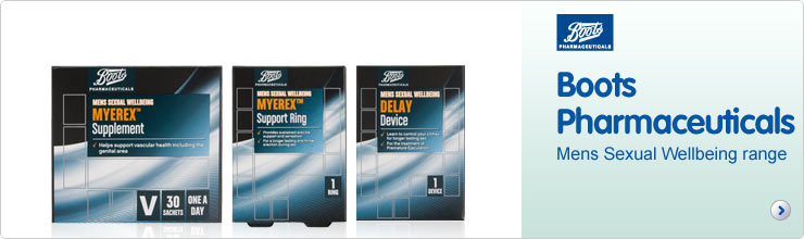Boots Pharmaceuticals Mens Sexual Wellbeing Range